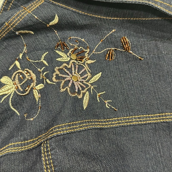 Avenue Jeans Jean Boho Floral Jacket size 22/24 - Picture 6 of 6